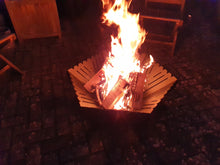 Load image into Gallery viewer, Fire pit with large fire
