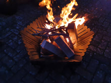 Load image into Gallery viewer, Fire pit with burning wood
